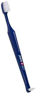 Дитяча зубна щітка paro&reg; children toothbrush S27 м'яка, з монопучковою насадкою в поліетиленовій упаковці, темно-синя 7.9746/1 фото