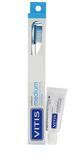 Зубная щетка VITIS MEDIUM синяя, средней жесткости + паста VITIS WHITENING, 15 мл (DENTAID) 42612 фото