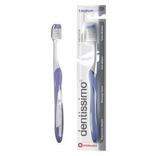 Зубная щетка Dentissimo MEDIUM Противодействие налету, средней жесткости, фиолетовая 7640162322430 Vi фото