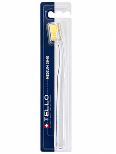 Зубна щітка Tello 3940 Medium, d 0.15mm, жовта T3940M-Y фото