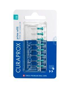 Набор сменных насадок Curaprox Prime Refill, 0,6 мм - упаковка 8 ершиков без держателя CPS06-8 фото