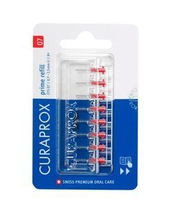Набор сменных насадок Curaprox Prime Refill, 0,7 мм - упаковка 8 ершиков без держателя CPS07-8 фото