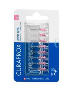 Набор сменных насадок Curaprox Prime Refill, 0,8 мм - упаковка 8 ершиков без держателя CPS08-8 фото