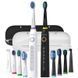 Набір електричних зубних щіток Pecham Black and White Travel Set PC-084 290119010100 фото 1