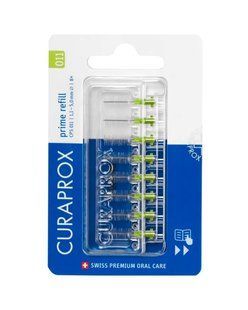 Набор сменных насадок Curaprox Prime Refill, 1,1 мм - упаковка 8 ершиков без держателя CPS011-8 фото