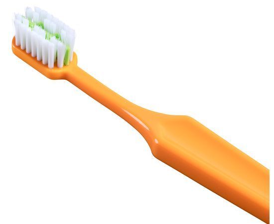 Ортодонтическая зубная щетка paro&reg; ORTHO BRUSH мягкая, с монопучковой насадкой, зеленая 7.747/3 фото