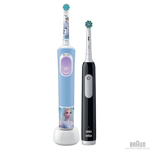 Електрощітка BRAUN Oral-B D103 Frozen (3+) + Pro 1 D305 (Family Edition) 8006540784372 фото