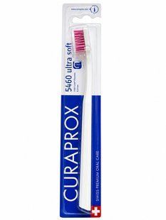 Зубная щетка Curaprox CS 5460 "Ultra Soft", d 0,10 мм. Белый с розовым (WP) CS 5460 WP фото