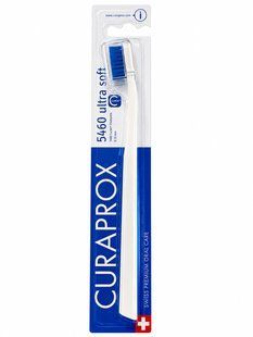 Зубная щетка Curaprox CS 5460 "Ultra Soft", d 0,10 мм. Белый с синим (WB) CS 5460 WB фото