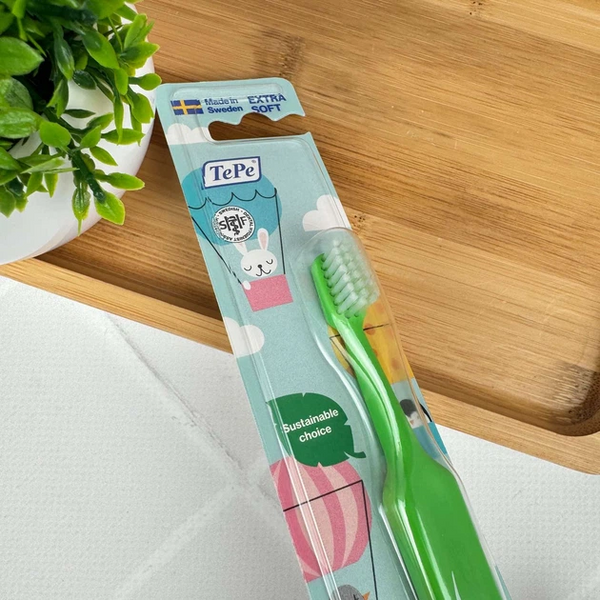 Детская зубная щетка TePe Mini X-soft (от 0 до 3 лет) в блистере 304-0043 фото