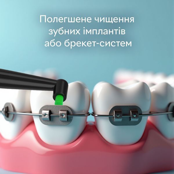 Насадки монопучковые к электрощетке Pecham Travel, средней жесткости, черные 4820301550013 фото