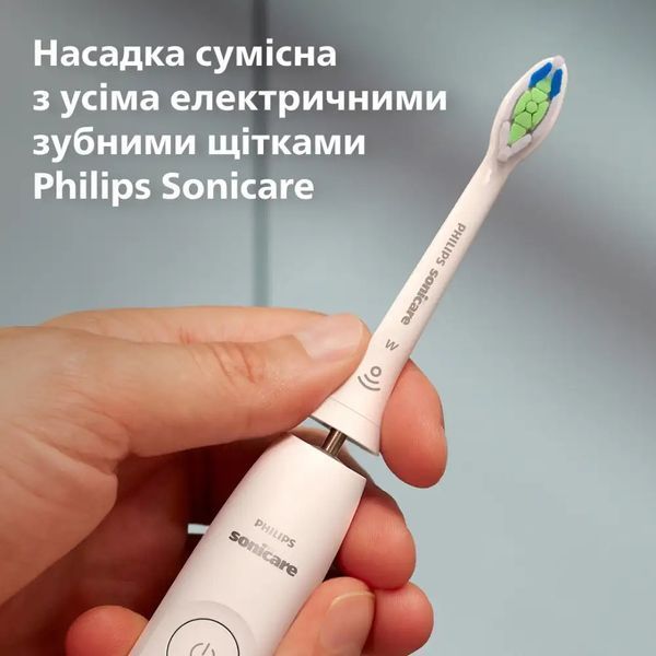 Змінні насадки для електричної зубної щітки Philips Sonicare HX6062/87 W2 Optimal White - 2 шт HX6062/87 фото