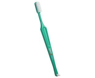 Зубна щітка середньої жорсткості paro&reg; toothbrush M27L з монопучковою насадкою, зелена 7.738/3 фото