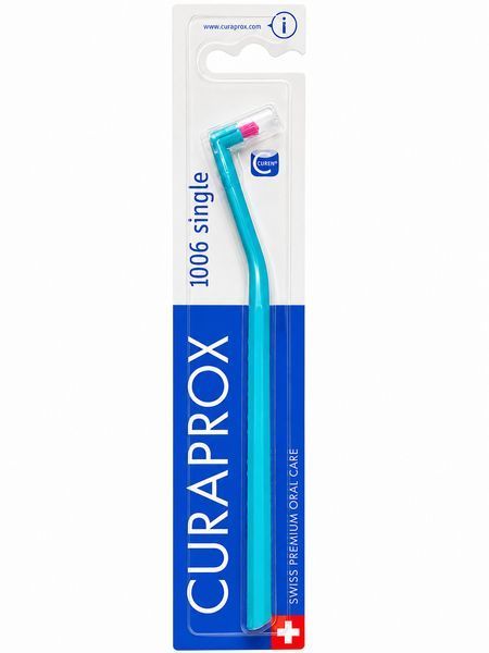 Монопучковая щетка Curaprox "Single 1006", 6 мм, Бирюзовый (T) CS 1006 (T) фото