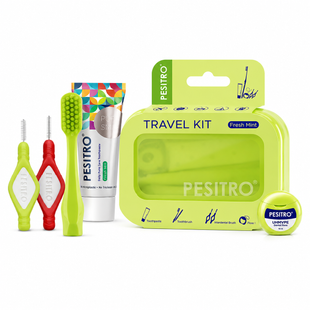 Дорожній набір Pesitro Dental Travel Kit - зелений TK-Green фото