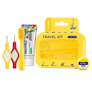Дорожній набір Pesitro Dental Travel Kit - жовтий TK-Yellow фото