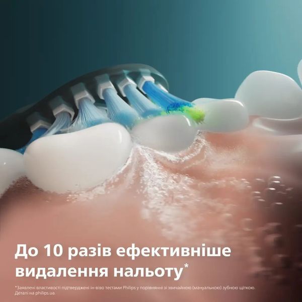 Змінні насадки для електричної зубної щітки Philips Sonicare HX9044/88 C3 Premium Plaque Defense Black - 2 шт. HX9044/88 фото