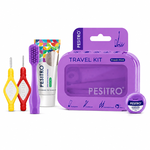 Дорожній набір Pesitro Dental Travel Kit - фіолетовий TK-Purple фото