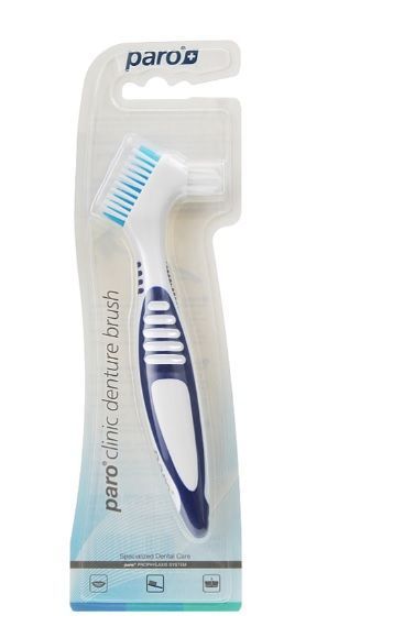 Щетка для зубных протезов paro&reg; DENTURE BRUSH, синяя 7.920/2 фото