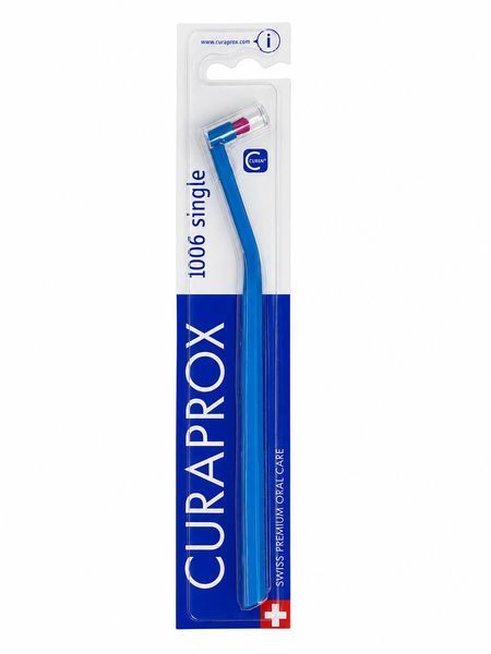 Монопучкова щітка Curaprox "Single 1006", 6 мм., Синій (B) CS 1006 (B) фото