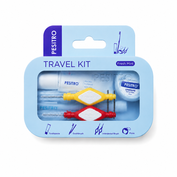 Дорожній набір Pesitro Dental Travel Kit - блакитний TK-Blue фото