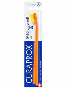 Зубна щітка Curaprox CS 5460 "Ultra Soft", d 0,10 мм. Помаранчевий з жовтим (OY) CS 5460 OY фото
