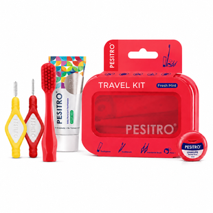 Дорожній набір Pesitro Dental Travel Kit - червоний TK-Red фото