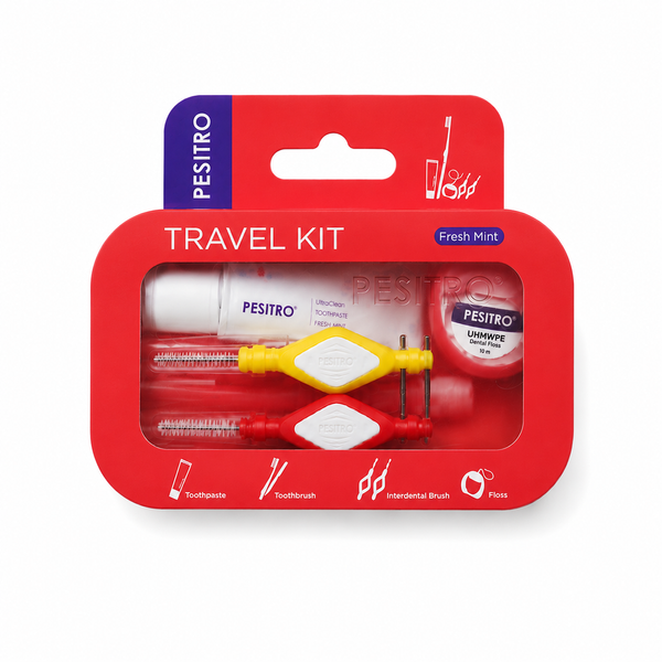 Дорожній набір Pesitro Dental Travel Kit - червоний TK-Red фото