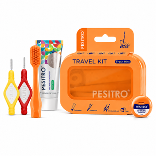 Дорожній набір Pesitro Dental Travel Kit - помаранчевий TK-Orange фото
