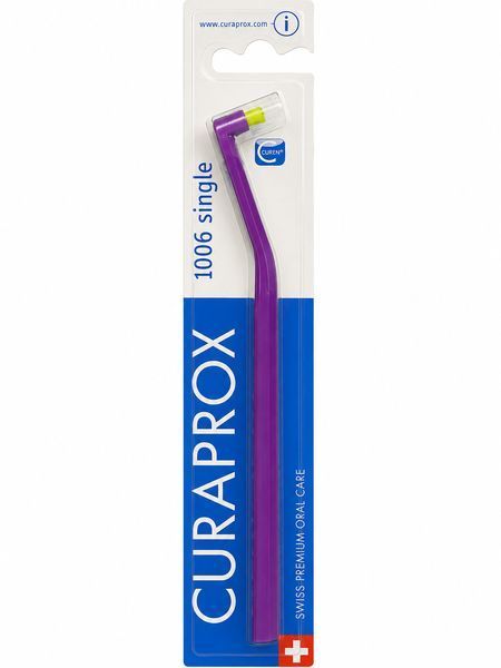 Монопучковая щетка Curaprox "Single 1006", 6 мм, Фиолетовый (Vi) CS 1006 (Vi) фото