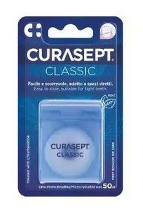 Зубна нитка Curasept CLASSIC, WAXED + CHX, 50 м [331-0226] CS-07138 фото