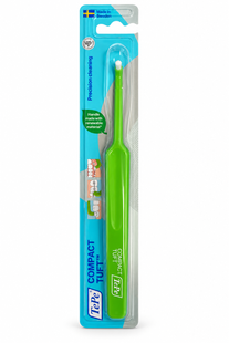 Монопучкова зубна щітка TePe Compact Tuft, в блістері (зелена) 304-0074 G фото