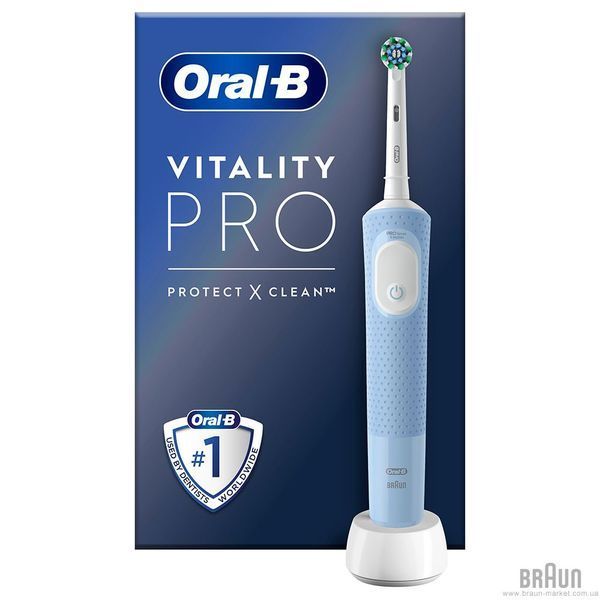 Електрощітка BRAUN Oral-B Vitality D103.413.3 PRO Protect X Clean Vapor Blue 4210201446453 фото
