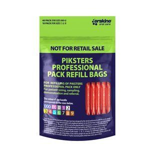 Міжзубні йоржики Piksters Refill Professional, № 4 (діаметр 0.9) червоні, конусні, м&rsquo;яка упаковка, 40 шт [335-0125] PKRP440 фото