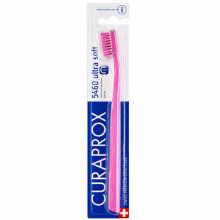 Зубная щетка Curaprox CS 5460 "Ultra Soft", d 0,10 мм. Розовый с розовым (P) CS 5460 P фото