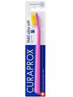 Зубная щетка Curaprox CS 5460 "Ultra Soft", d 0,10 мм. Розовый с желтым (PLY) CS 5460 PLY фото