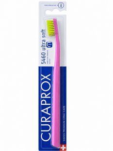 Зубная щетка Curaprox CS 5460 "Ultra Soft", d 0,10 мм. Розовый с салатовым (PLG) CS 5460 PLG фото