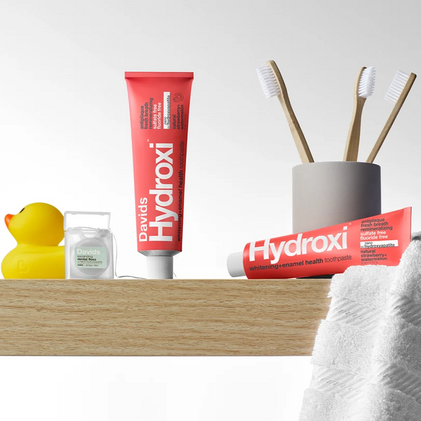Зубна паста Davids Kids Hydroxi для дітей та дорослих з наногідроксиапатитом, зі смаком кавуна і полуниці, 113 г TP-ENHE-SW400 фото